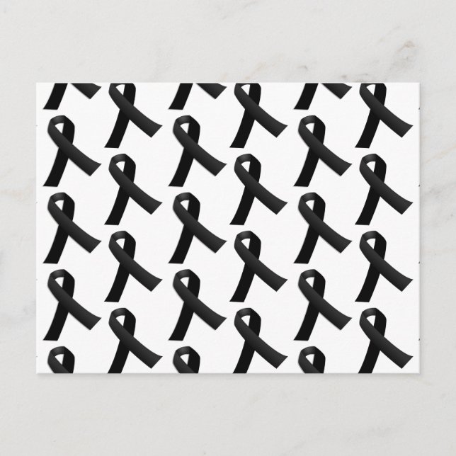 Black Ribbons Postkarte (Vorderseite)