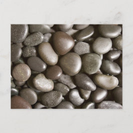 Black River Rock Nature Zen Pebble Postkarte