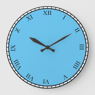 Black Roman Number Face & Trim Clock Face Clock Große Wanduhr