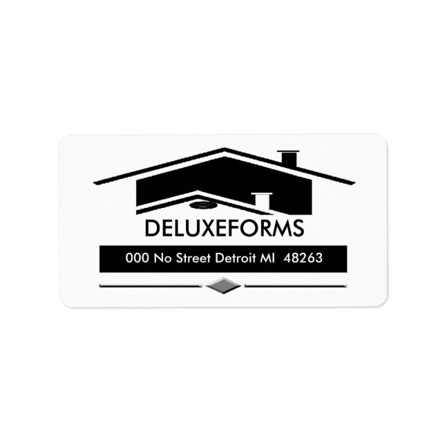 Black Roof Adressaufkleber (Vorne)