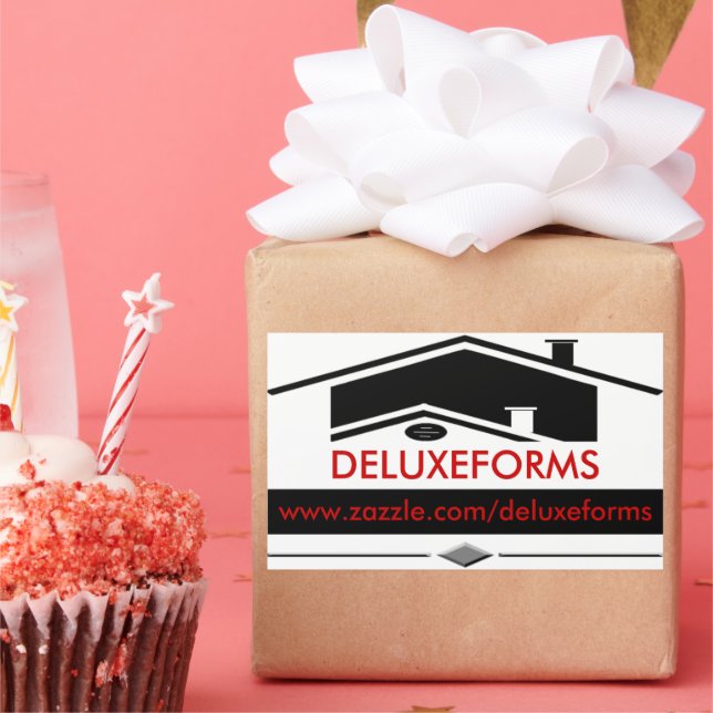 Black Roof Rechteckiger Aufkleber (Party)