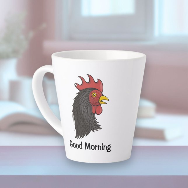 Black Rooster Milchtasse (Von Creator hochgeladen)