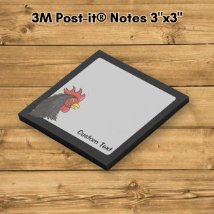 Black Rooster Post-it Klebezettel
