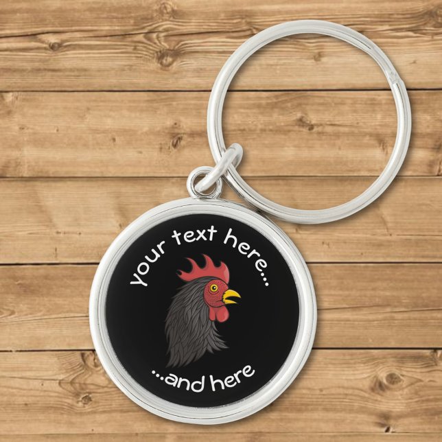 Black Rooster Schlüsselanhänger (Von Creator hochgeladen)