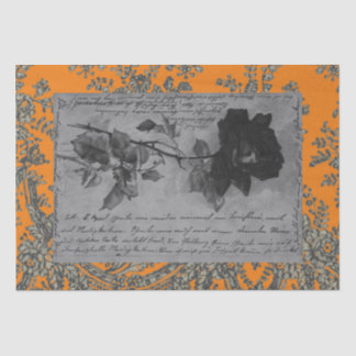 BLACK-ROSE BLACK LACE HALLOWEWEWEW Gewebepapier Seidenpapier
