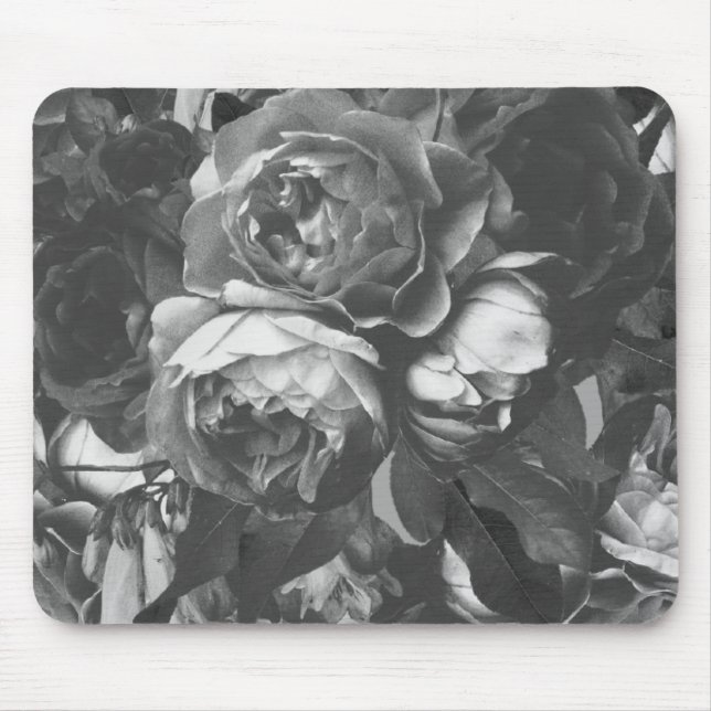 Black Rose Bouquet Mousepad (Vorne)