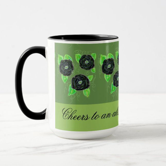 Black Rose Coffee Tasse (Links)