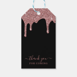 Black Rose Gold Sparkle Drilling Glitzer Vielen Da Geschenkanhänger