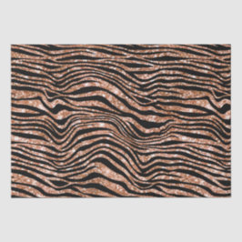 Black Rose Gold Zebra Glitzer Seidenpapier