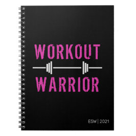 Black Rose Workout Warrior Fitness Journal