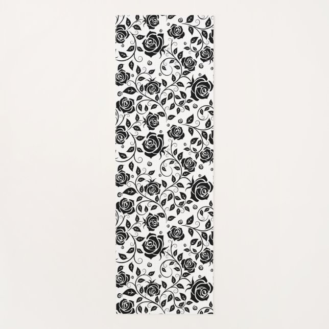 Black Roses Yogamatte (Vorderseite)