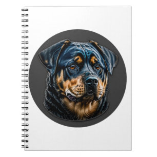 Black Rottweiler Notizblock