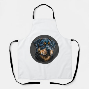 Black Rottweiler Schürze