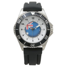 Black Rubber Strap Watch in Australien