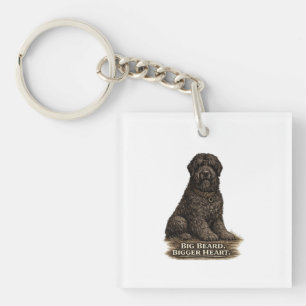Black Russian Terrier – Großer Bart, größeres Herz Schlüsselanhänger