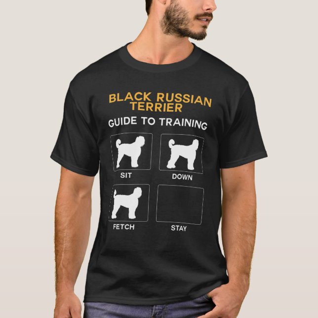 Black Russian Terrier Guide to Training Dog Obedie T-Shirt (Vorderseite)