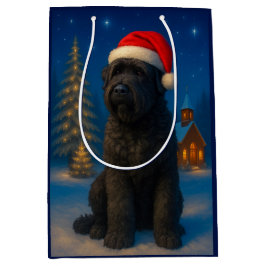 Black Russian Terrier Holiday Mittlere Geschenktüte