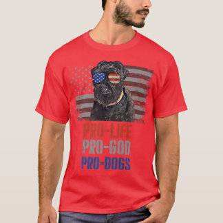 Black Russian Terrier Pro Life Pro God Pro Hunde T-Shirt