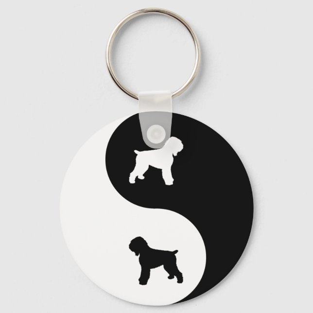Black Russian Terrier Schlüsselanhänger (Vorderseite)