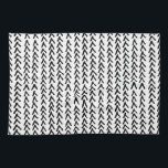 Black Rustic Tribal Muster Küchentuch<br><div class="desc">Rustikales Küchenhandtuch mit rustikalem schwarz-weißem Muster. Dieses einzigartige Handtuch wird ein perfekter Akzent für jede Küche.</div>