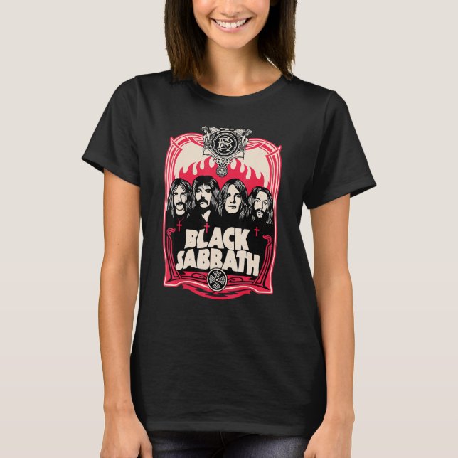 Black Sabbath Group Wappen T - Shirt (Vorderseite)