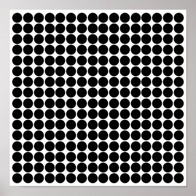 Black Safari Dot Poster (Vorne)
