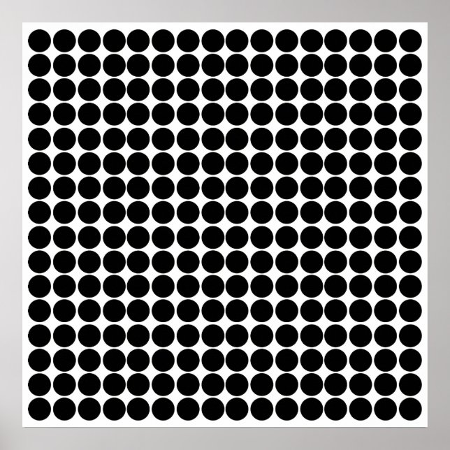 Black Safari Dot Poster (Vorne)