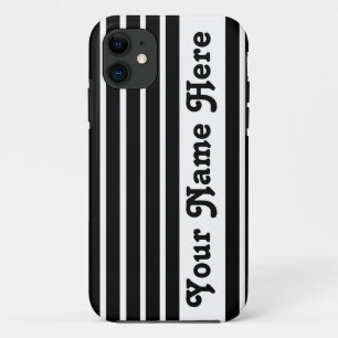 Black Safari Strip mit Namen Case-Mate iPhone Hülle