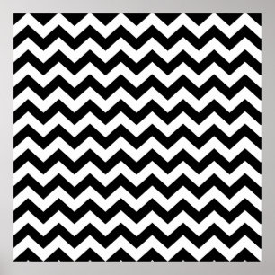 Black Safari Zickzack Poster
