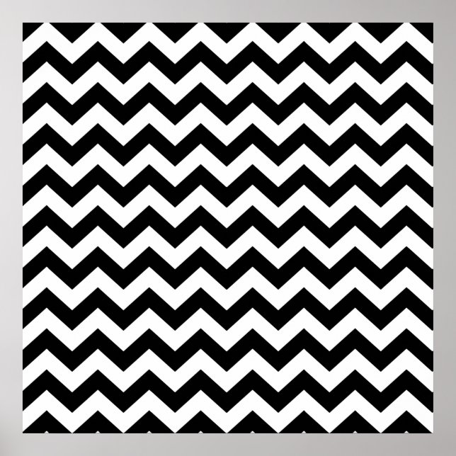 Black Safari Zickzack Poster (Vorne)