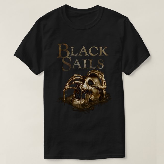 Black Sails Golden Skull Logo Essential T - Shirt (Design vorne)