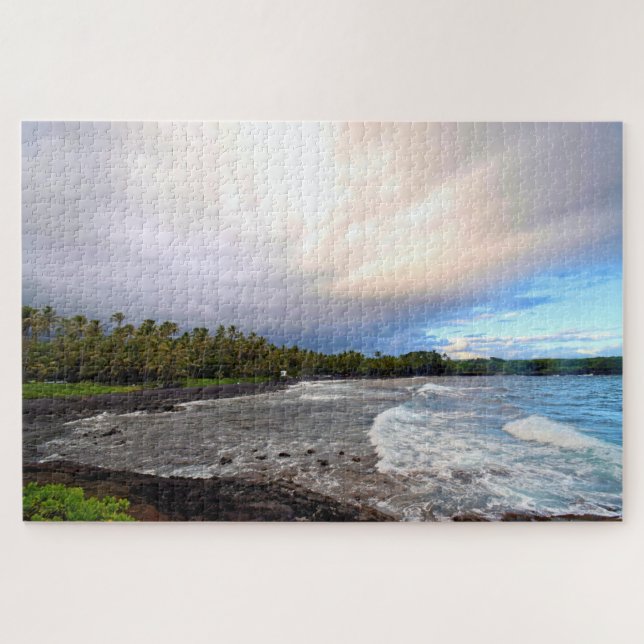 Black Sand Beach - Big Island Hawaii - 20x30 Zoll (Horizontal)