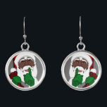 Black Santa Christmas Earring African Santa Santa Ohrringe<br><div class="desc">Weihnachts-Ohrringe Weihnachtsfeiertage Weihnachtsfeiertage Weihnachten Geschenke Personalisierte afrikanische Weihnachtskostüme Schmuck personalisierte schwarze Weihnachtsfeiertage Ohrringe Klicken Sie auf "Personalisieren",  um Text wählen Schriftart ändern Sprache und benutzerdefinierte Farben hier Schwarze Weihnachtsfeiertage Dekoration und ethnische Weihnachtsgeschenke Design von Kim Hunter. Siehe www.kimhunter.ca für viele weitere Geschenke von Künstler / Designer Kim Hunter.</div>
