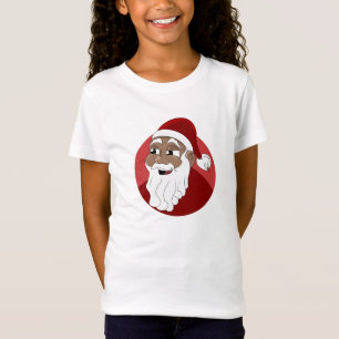 Black Santa Claus Cartoon T-Shirt