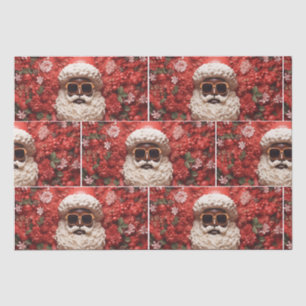Black Santa Claus Melanin Weihnachten 3D St. Nick Seidenpapier