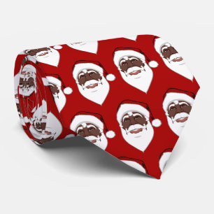 Black Santa Clause Krawatte African Christmas Neck