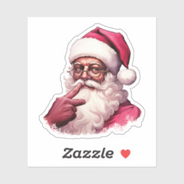 Black Santa Melanin Weihnachten Männer Frauen Kind Aufkleber