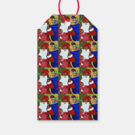 Black Santa Personalisierte Geschenketiketten - We Geschenkanhänger