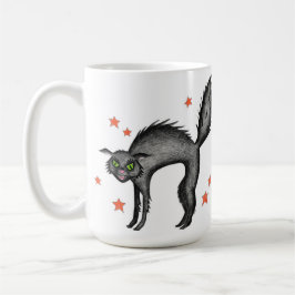 Black Scaredy Cat Tasse