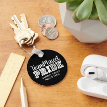 Black School Pride Mascot Name Schlüsselanhänger