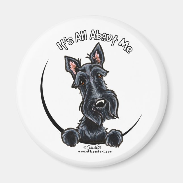 Black Scottie IAAM Magnet (Vorne)