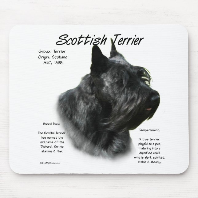 Black Scotty History Mousepad (Vorne)