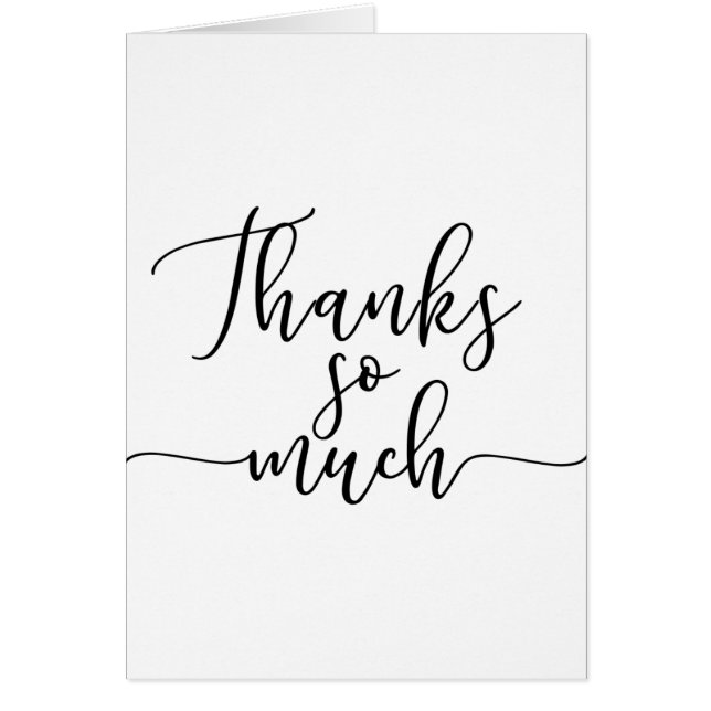 Black Script Typ Vielen Dank (Vorne)