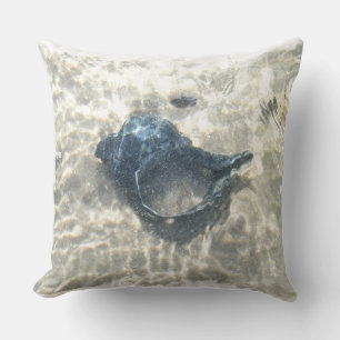 Black Seashell Kissen