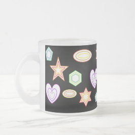 Black Shapes mug Mattglastasse