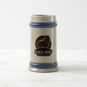 Black Sheep Barbecue Feuer Ram BBQ Grill Liebhaber Bierglas