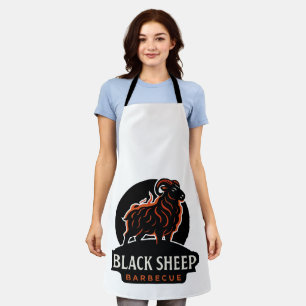 Black Sheep Barbecue Feuer Ram BBQ Grill Liebhaber Schürze