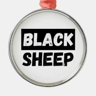 Black Sheep Bold Distressed Rebel Streetwear Kunst Ornament Aus Metall