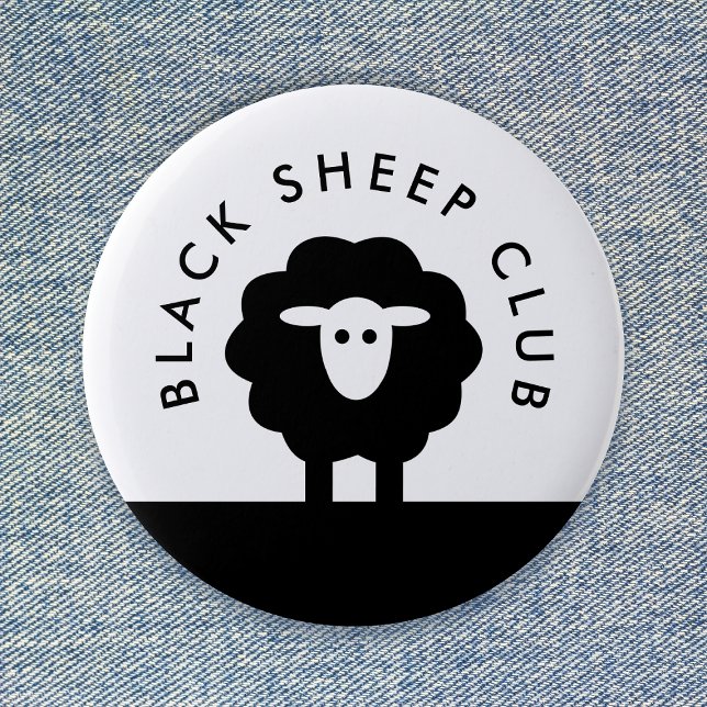 Black Sheep Club | Modernes Niedlich Button (Von Creator hochgeladen)