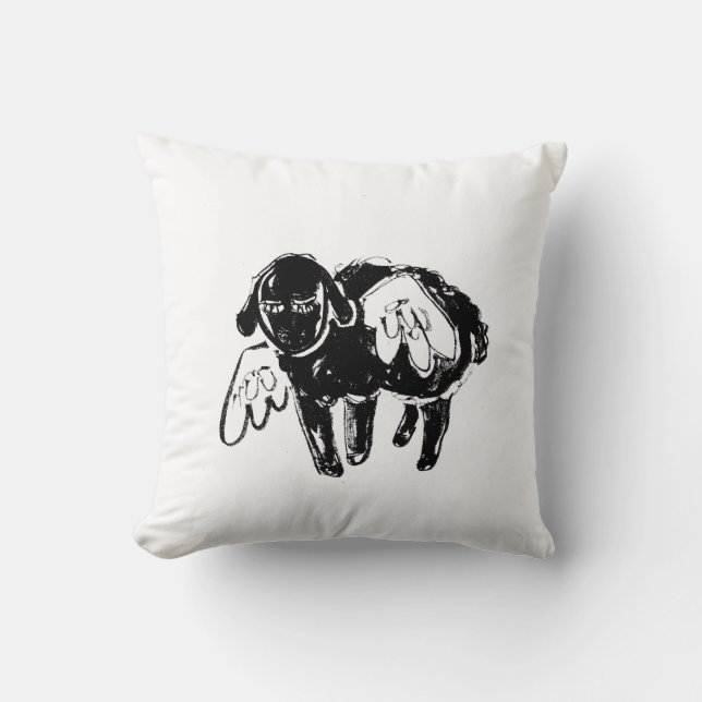 Black Sheep Dreamy Pillow Kissen (Vorderseite)